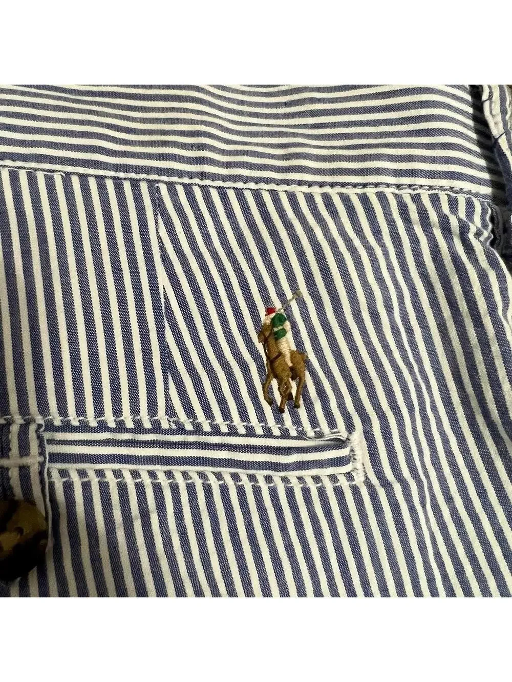 Polo Ralph Lauren Men’s Blue & White Seersucker Shorts size 42